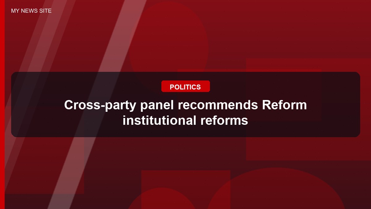 Cross-party panel recommends Reform institutional reforms