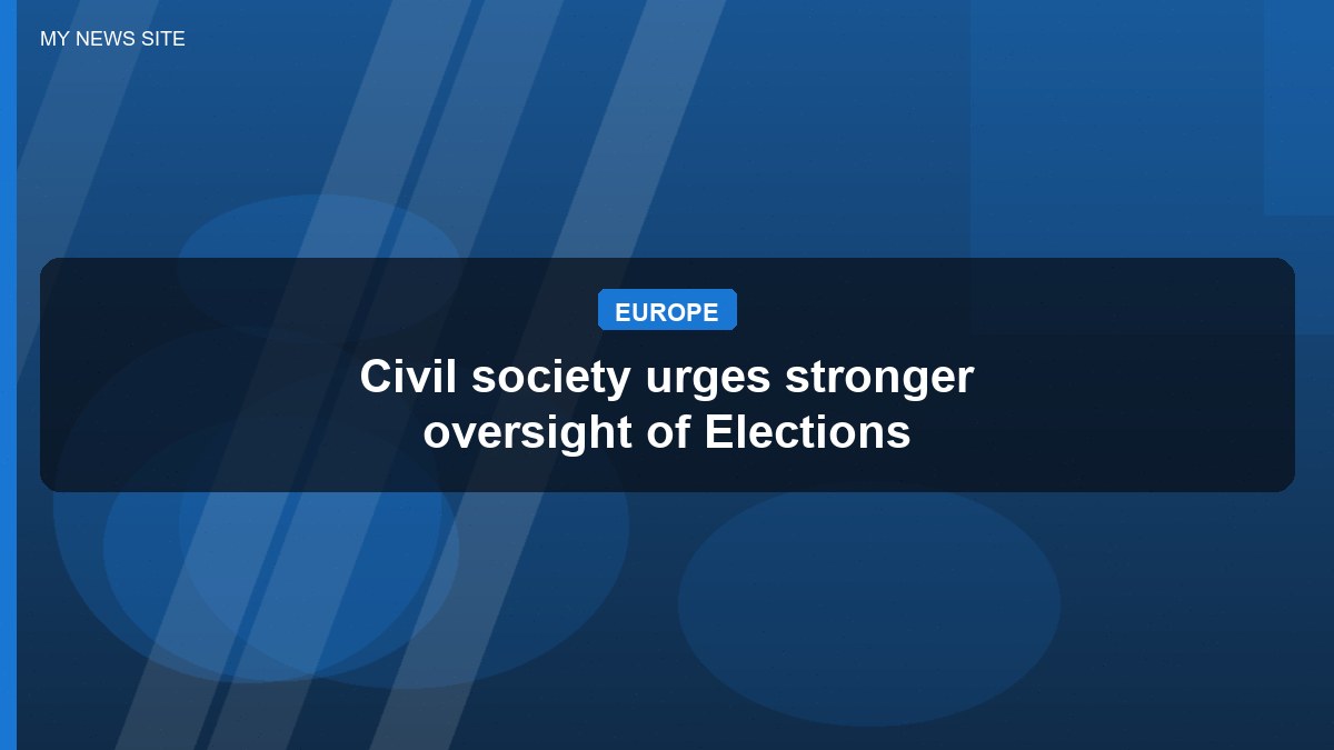 Civil society urges stronger oversight of Elections