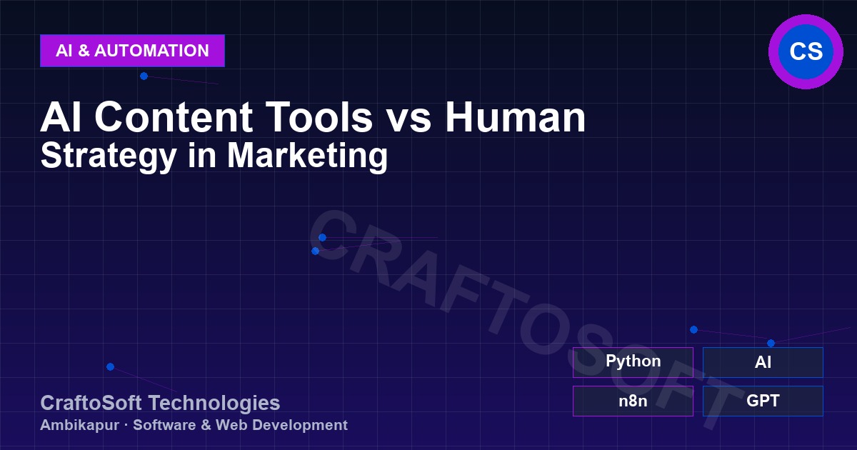 AI Content Tools vs Human Strategy in Marketing