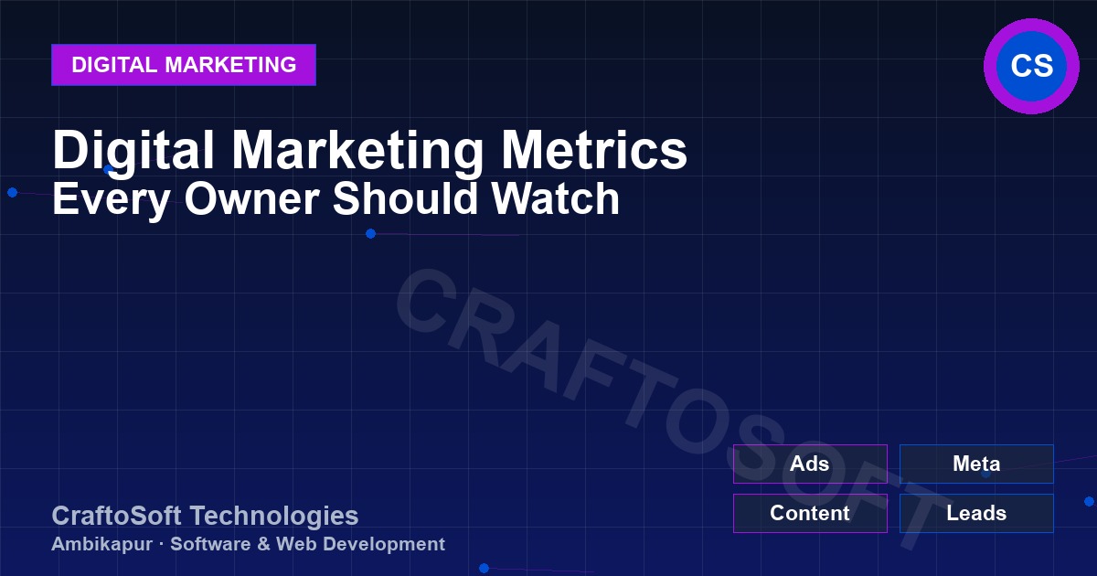 Digital Marketing Metrics Every Owner Should Watch
