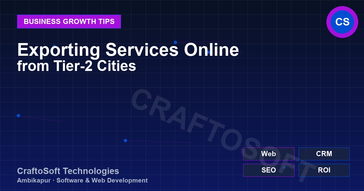 Exporting Services Online from Tier-2 Cities
