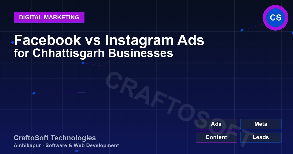 Facebook vs Instagram Ads for Chhattisgarh Businesses