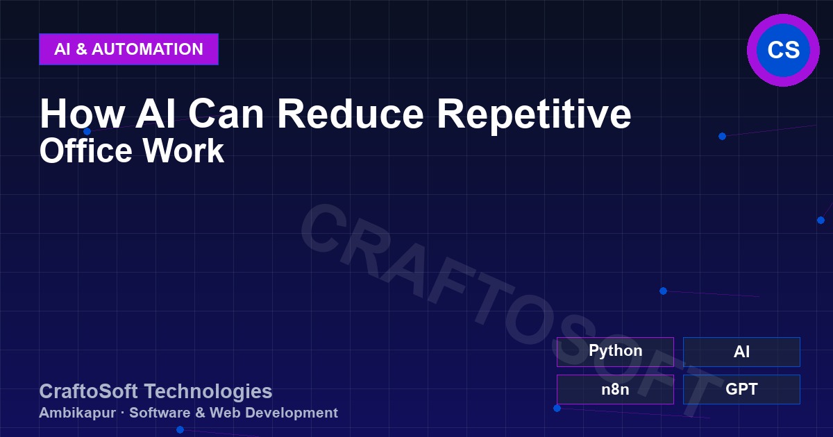 How AI Can Reduce Repetitive Office Work