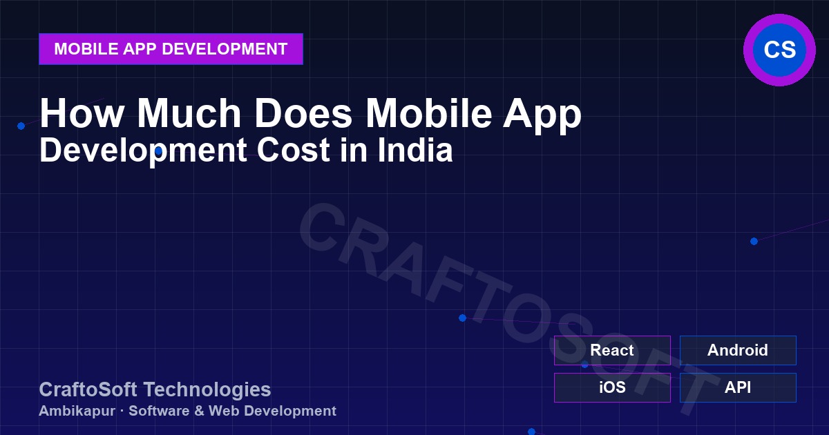 How Much Does Mobile App Development Cost in India