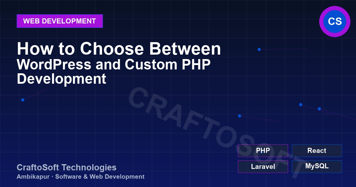 How to Choose Between WordPress and Custom PHP Development