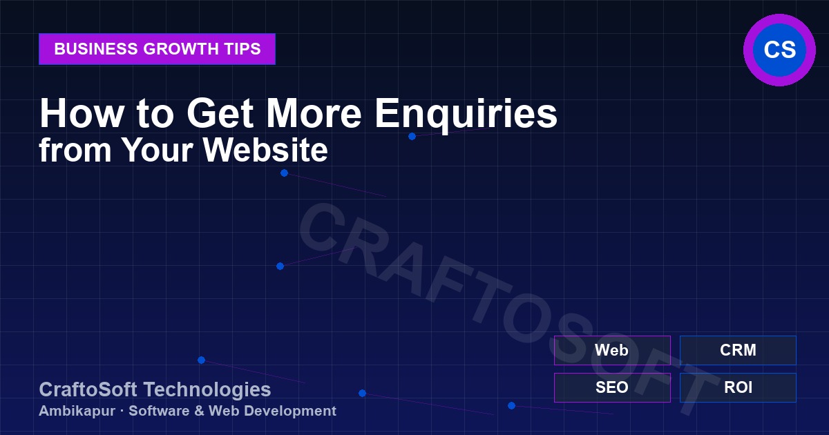 How to Get More Enquiries from Your Website