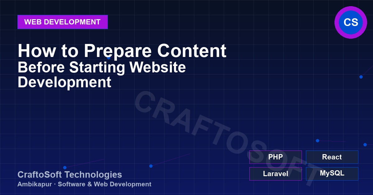 How to Prepare Content Before Starting Website Development
