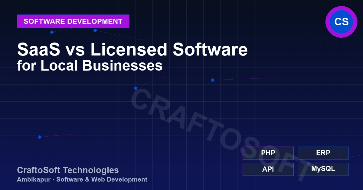 SaaS vs Licensed Software for Local Businesses