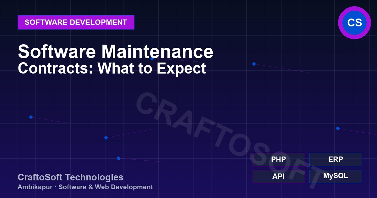 Software Maintenance Contracts: What to Expect